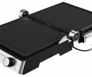 SILVERCREST Kontaktgrill Sandwichmaker »SKGE 2000 C3« aus Edelstahl 2000 Watt