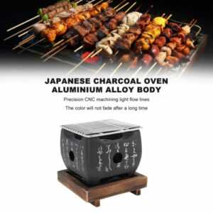 Japanischer Holzkohleofen Tragbar Schnellheizung Grill Für BBQ Familie