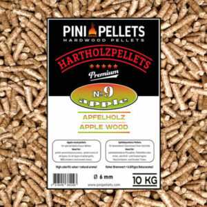 PINI Grillpellets № 9 Apfel 10 kg BBQ Hartholzpellets Grillen Räuchern Smoken