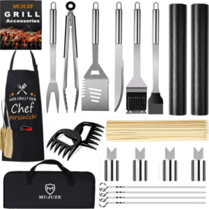 Grill Zubehör Set,Grillset,Grillbesteck Set Aus Edelstahl Im Koffer,Gasgrill