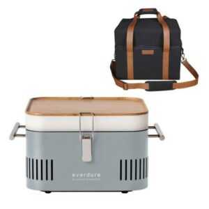 Everdure CUBE Holzkohlegrill Stone Tragbar Tasche Picknick Campinggrill BBQ