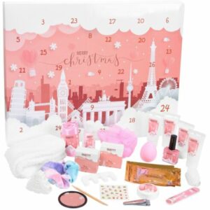 Beauty Adventskalender Xmas Städte Rosa 24 x Kosmetik für Frauen + Mädchen