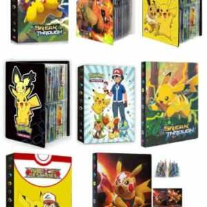 Sammelalbum Sammelheft für Pokemon Karten, 4 Taschen 30 Seiten für 240 Karten