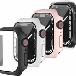 Apple Watch Case 3 4 5 6 SE 40 42 44mm Schutzhülle Schutzglas 9H Glasfolie Bumpe