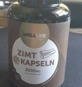 WellLife Zimt Kapseln 125 St. vegan, 2000mg Zimt Tagesdosis Antioxidantien