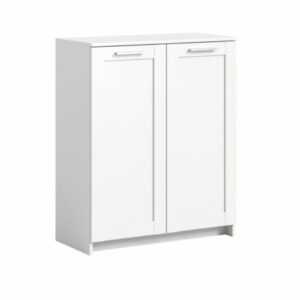 xonox.home Kommode Schrank Sideboard Highboard Anrichte Ibiza weiß 78x95x37 cm