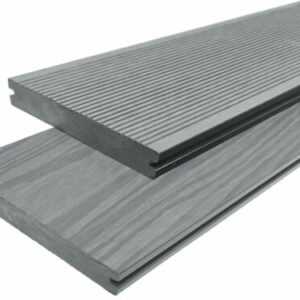 WPC Terrassendielen Massiv Handmuster Muster 20 mm x 15 cm steingrau Premium