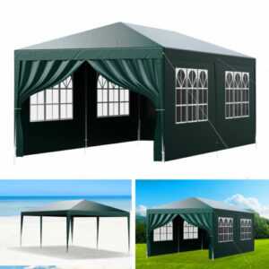 Pavillon Partyzelt 3x6m Gartenzelt Festzelt Bier Zelt 4 Seitenteile Wasserdicht