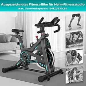 Heimtrainer Trimmrad Hometrainer Fitness Fahrrad Herzfrequenzsensor Cycling Bike