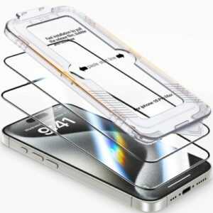 2X 6D Echt Schutzglas für iPhone 15 14 13 12 Pro Max Panzerfolie EASY INSTALL 9H