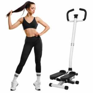 Swing Side Stepper mit Handlauf und Trainingsseil Stepper-Set Haushalt Fitness