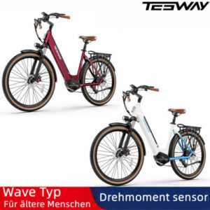 Damen eBike 27. 5Zoll E-fahrrad 500W E-Citybike Mittelmotor 672Wh Elektrofahrrad