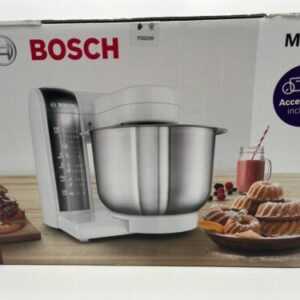 Bosch Küchenmaschine Rot 500 Watt 3,9 L Rührschüssel Edelstahl MUM44R1 Neu