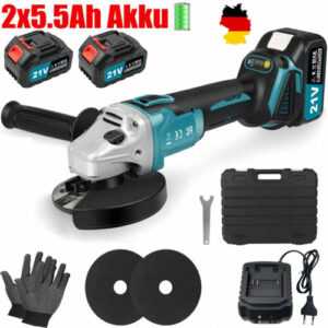 Akku Winkelschleifer 125mm Trennschleifer Schleifmaschine Flex Für Makita 21V