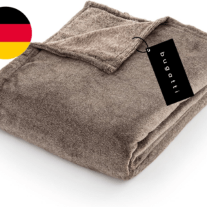 Bugatti 3300 Kuscheldecke XL 160X220Cm – Kuschelige Decke Braun,