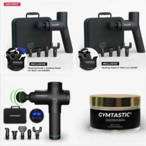 Gymtastic GYMGUN Fit 2.0 Pro Massagepistole Massage Anti Cellulite Creme