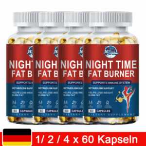 FAT BURNER Kapseln - Abnehmen für Gewichtsverlust - Appetitzügler- 60/120/240pc