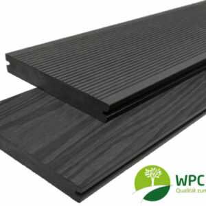 WPC Terrassendielen Massiv Handmuster Muster 20 mm x 15 cm anthrazit Premium