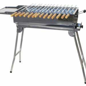 Grill BBQ Holzkohlegrill Klappgrill Camping Standgrill Tragbar Edelstahl Spieße