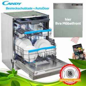 Candy Geschirrspüler Teilintegriert 60cm Einbau Spülmaschine Besteckschublade