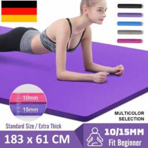 Pilates Yogamatte Fitnessmatte Gymnastikmatte Bodenmatte Rutschfest 1mm / 1.5mm