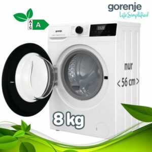 Gorenje Waschmaschine 8 kg EEK A Frontlader 1400Umin Dampf Inverter SLIM Display