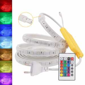 230V RGB LED Stripe 5050 Leiste Streifen Band Licht Leuchte Lichterkette IP65