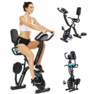 Faltbares Heimtrainer Fitness Fahrrad 10 Stufen Indoor Bike mit LCD-Display NEU