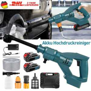 Für Makita 18V Akku Hochdruckreiniger Spritzpistole Reinigungsgerät + 2 Batterie