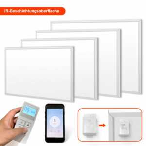 Infrarotheizung Thermostat APP Heizkörper Badezimmer für 6-20m2 300-1200 Watt