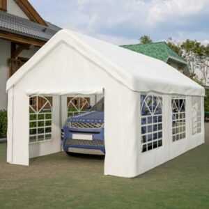 3 x6m Zeltgarage Garagenzelt Foliengarage Weidezelt Carport mobiler Unterstand