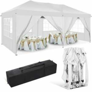 Pavillon 3x3/3x6m Wasserdicht Faltpavillon Pop Up Partyzelt Gartenzelt Pavillon