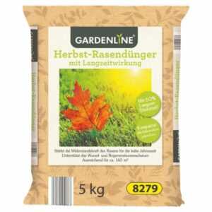 Gardenline® Herbst Rasendünger 5kg mit Langzeitwirkung für 165m² Dünger Garten