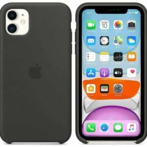 Original Apple iPhone 11 Silikon Schutz Hülle Case Cover MWVU2ZM/A Schwarz OVP