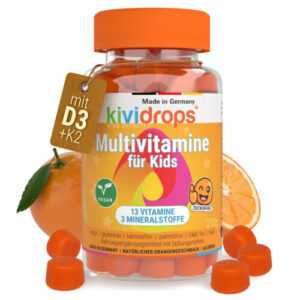 Multivitamin Fruchtgummis für Kinder A-Z Vitamine + Zink + D3 & K2 - Zuckerfrei