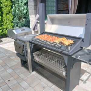 Holzkohlegrill Kohlegrill BBQ Grill Räucherofen Pizzaofen Holzofen Schaschlik