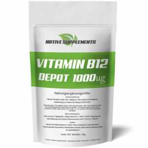 100% VITAMIN B12 Tabletten 1000mcg Hochdosiert 1 A Pulver Komplex no mk7 Kapseln