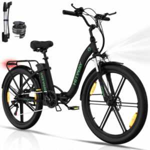 HITWAY Elektro Fahrrad 26 Zoll Damen, 36V 10,4Ah Faltbar E-Fahrrad E-Bike