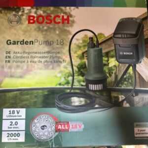 Bosch Garden Pump 18 Akku-Tauchpumpe 25m Grün Punpen Wasser Garten Tauch