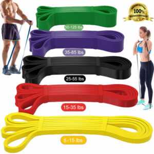 Widerstandsband Klimmzugband Fitnessband Klimmzughilfe Resistance Bands 4er/Set