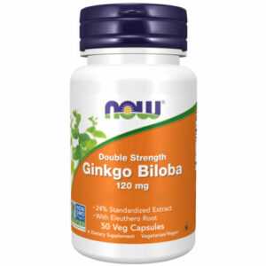 Now Foods, Double Strength Ginkgo Biloba, 120mg, 50 Veg. Kapseln - Blitzversand