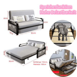 3-in-1 Relaxsessel Schlafsessel Schlafsofa mit bettkasten schlafbett Liegestuhl