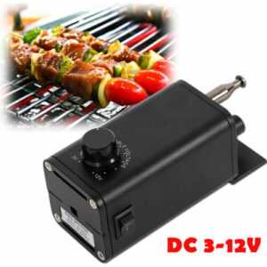 Grill Motor Rotisserie Getriebemotor für Schaschlik Spießdreher, Spießaufsatz DE