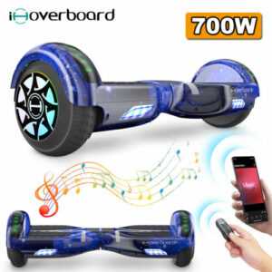 iHoverboard H4 Hoverboard Für Kinder 6,5 Zoll Elektro Scooter Bluetooth LED Blau