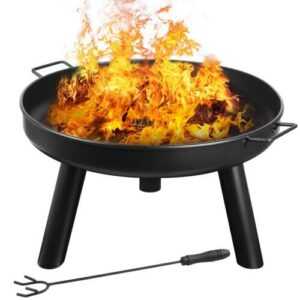 Feuerschale Feuerstelle Feuerkorb Lagerfeuer Metall Ø 62 cm für Garten Terrasse