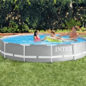 INTEX Prism Frame Pool Ø 366 x 76 Gartenpool Swimming Pool Familienpool 26710