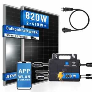 Balkonkraftwerk  820 W / 800W Astra Energy Wechslerichter , 5 meter Schukokabel