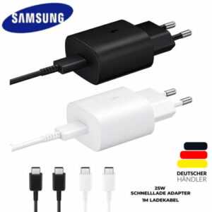 Original Samsung Super Schnellladegerät 25W USB-C Ladekabel Galaxy S22 S23 S21DE