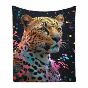 Leoparden Weich Wohndecke Kuscheldecke Sofadecke Tagesdecke