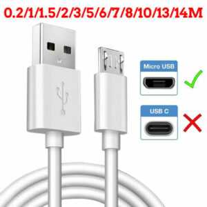 Micro USB Ladekabel Für Android Aufladekabel 20cm/1/2/3/5/6/7m/8m/10m Extra Lang